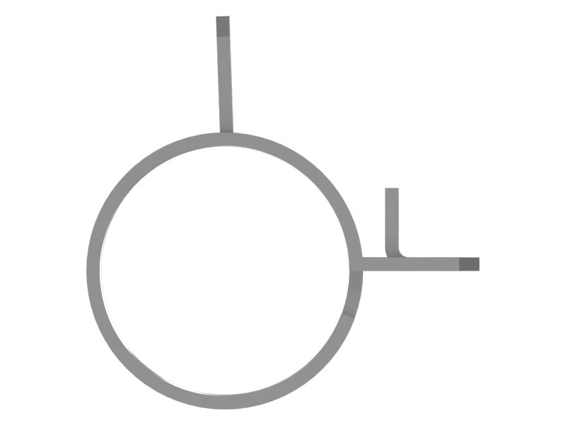 Пружинный ленточный хомут (диаметр в полностью открытом положении 26 мм)