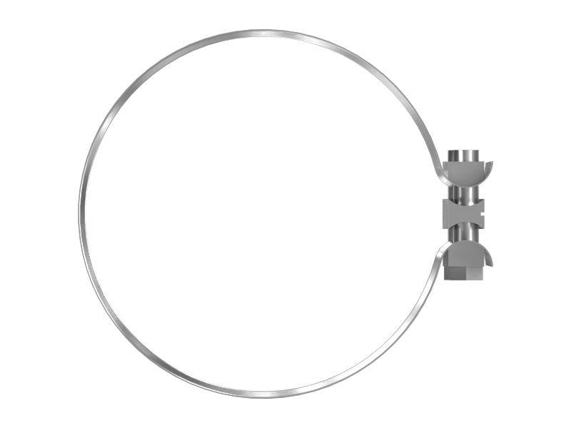 Ступенчатый зажим глушителя, внутренний диаметр 155,3 мм