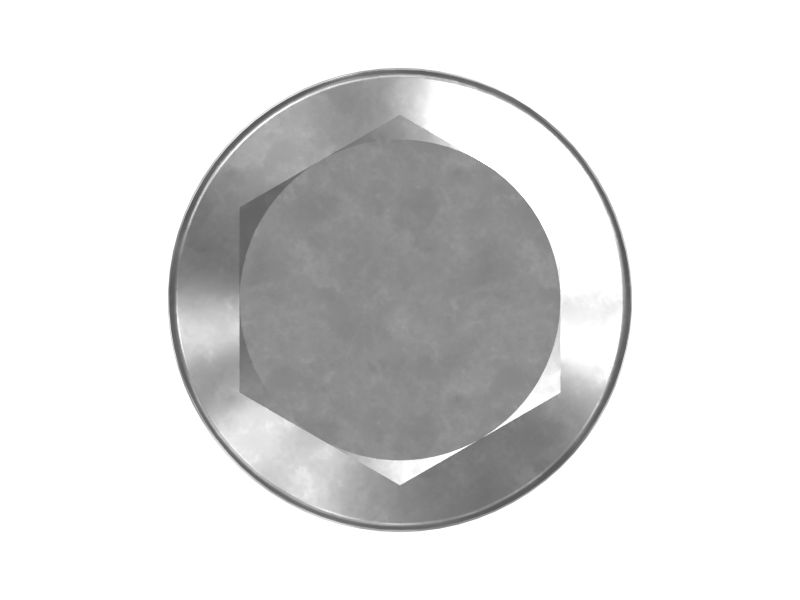 Болт с шестигранной головкой фланца длиной 19,05 мм с резьбой 3/8-16