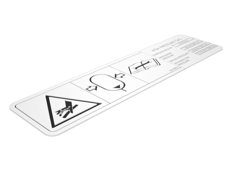 242-6092: Наклейка с предупреждением