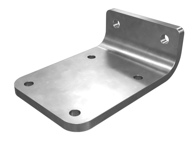 Монтажный кронштейн лестницы толщиной 12 мм