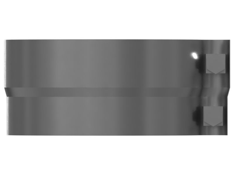 Ступенчатый зажим глушителя, внутренний диаметр 155,3 мм