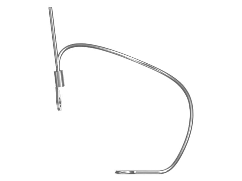 Трос стропа с кольцевым зажимом на конце