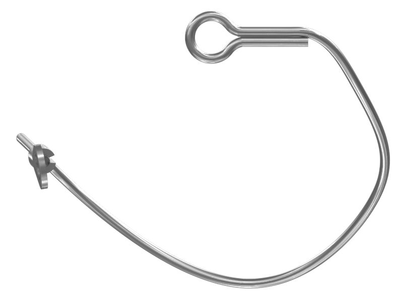 Трос стропа с кольцевым зажимом на конце