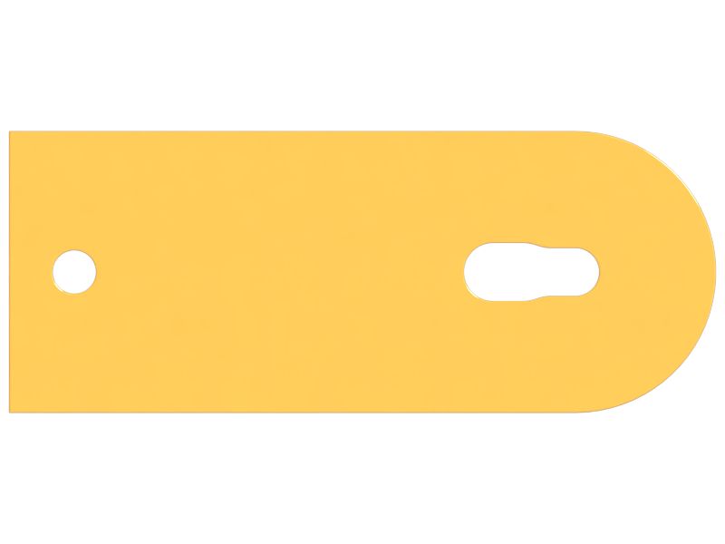 Монтажная пластина с двумя болтами толщиной 2 мм