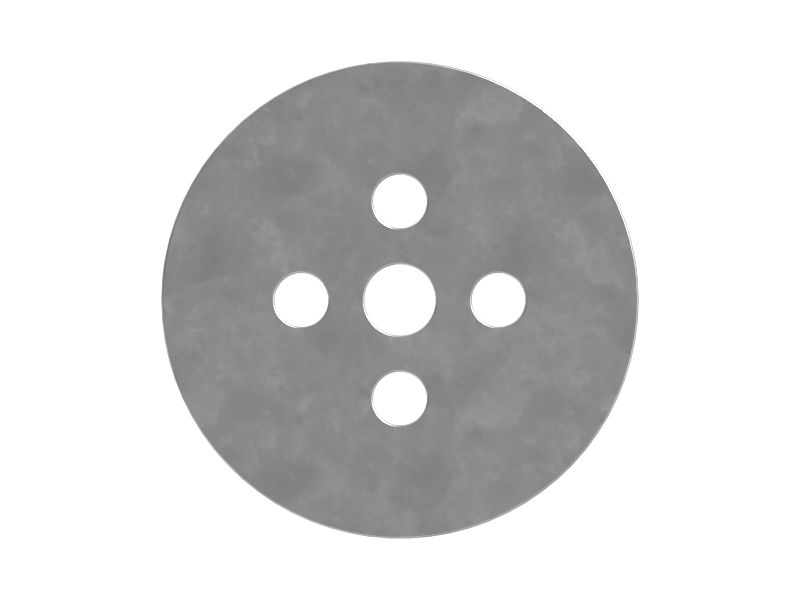 Монтажная пластина толщиной 25 мм с четырьмя болтами