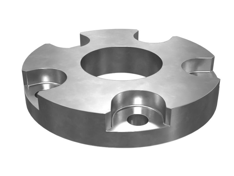 Опорная плита с шестью болтами толщиной 40 мм