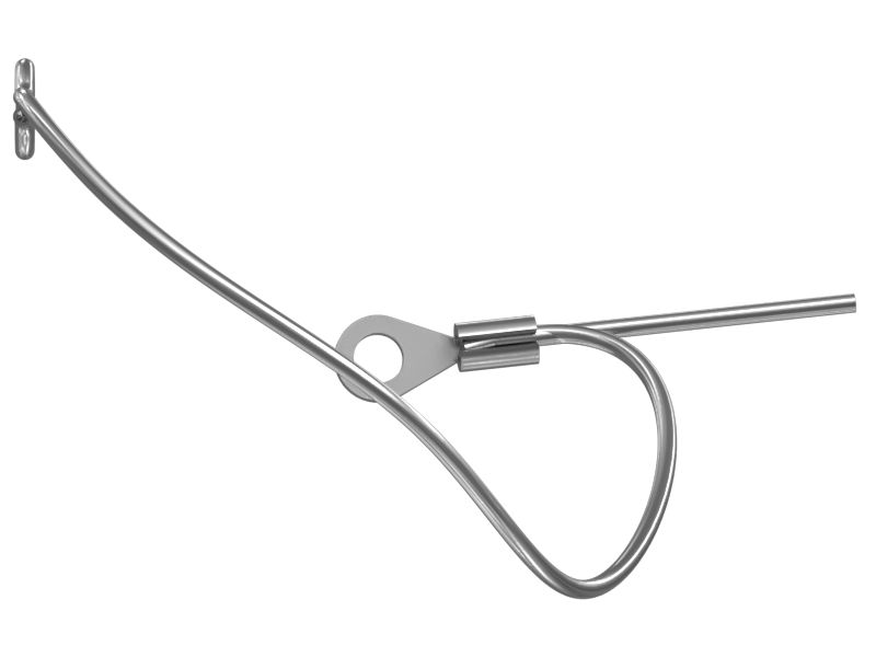 Трос стропа с кольцевым зажимом на конце