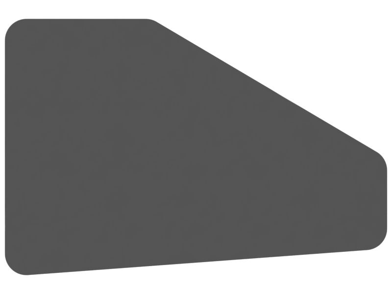 Безосколочное стекло для передней двери кабины, толщина 5,84 мм