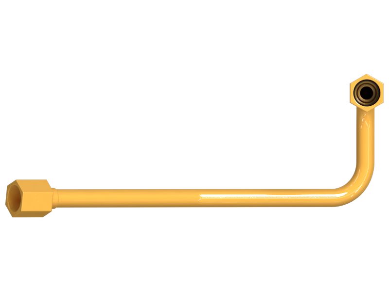 Патрубок впрыска топлива с несколькими изгибами, диаметр 9,52 мм