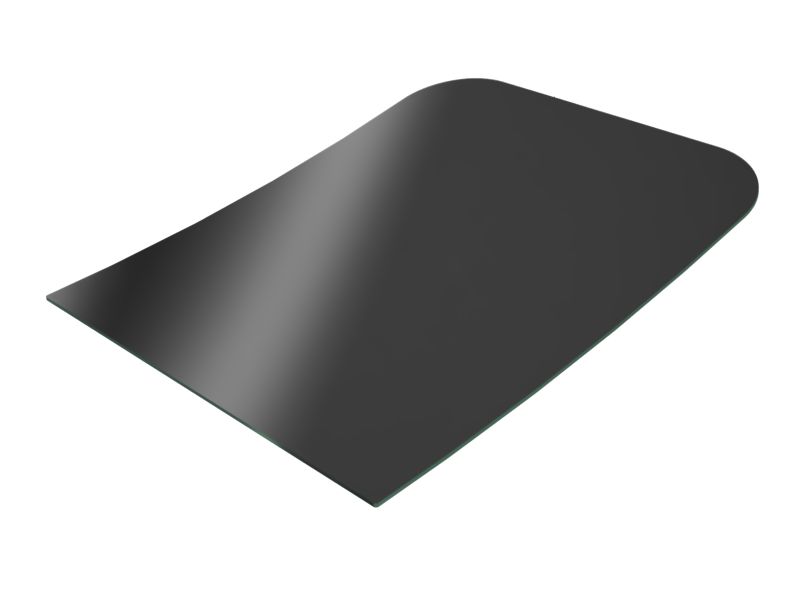 Изогнутое безопасное стекло с высокой светопропускающей способностью, 6,8 мм