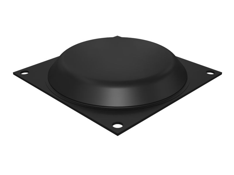 Упругая накладка подвески тележки