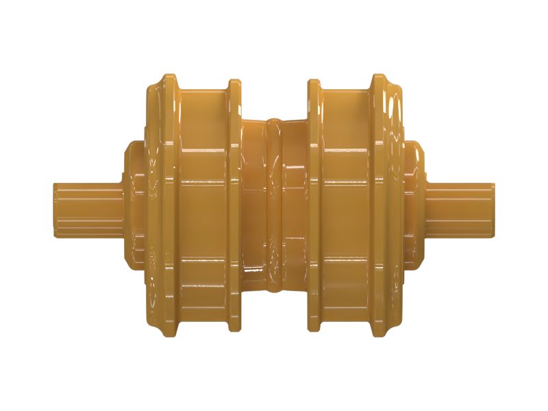 Двухребордный опорный каток