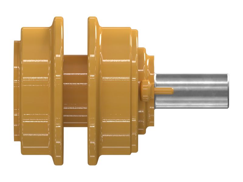 Однофланцевый несущий ролик