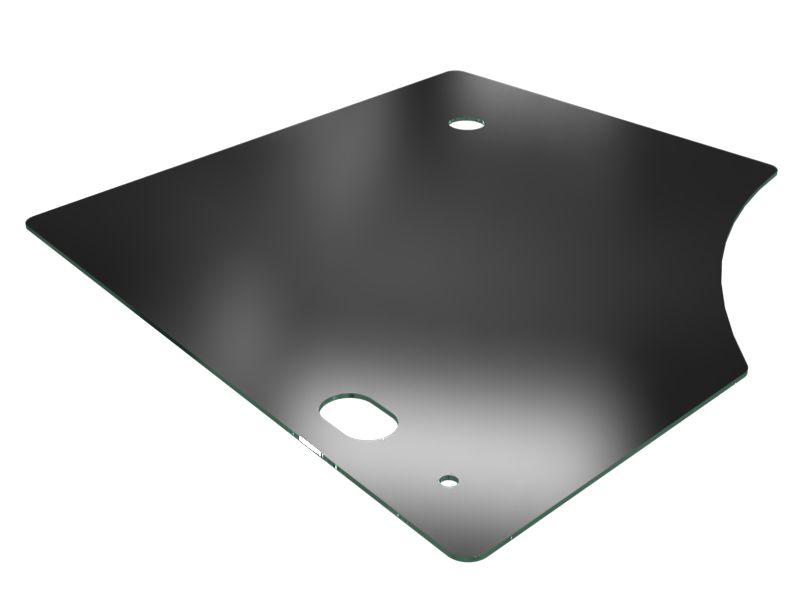 Светло-зеленое безопасное стекло толщиной 5 мм