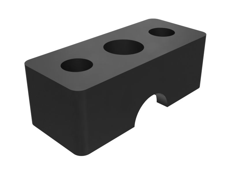 Стальной блок, общая длина 116 мм