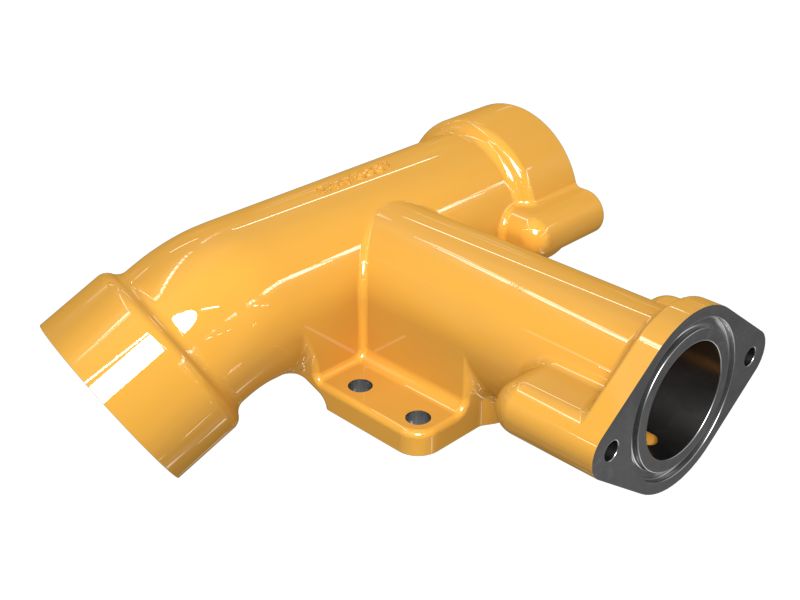 244-5867: Перепускной коленчатый патрубок маслоохладителя с внешним диаметром 84 мм