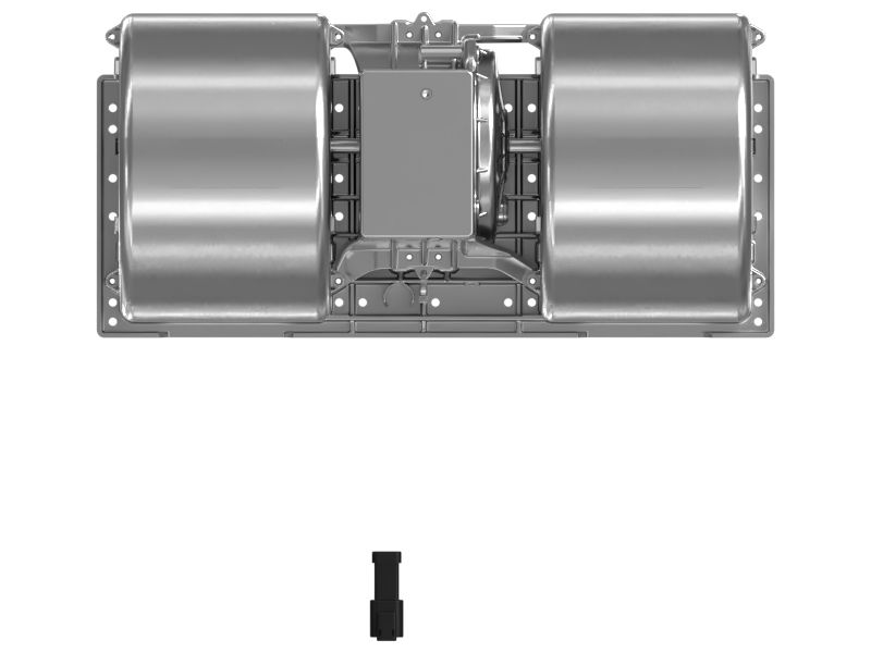 Пластиковый нагнетательный вентилятор на 24 В