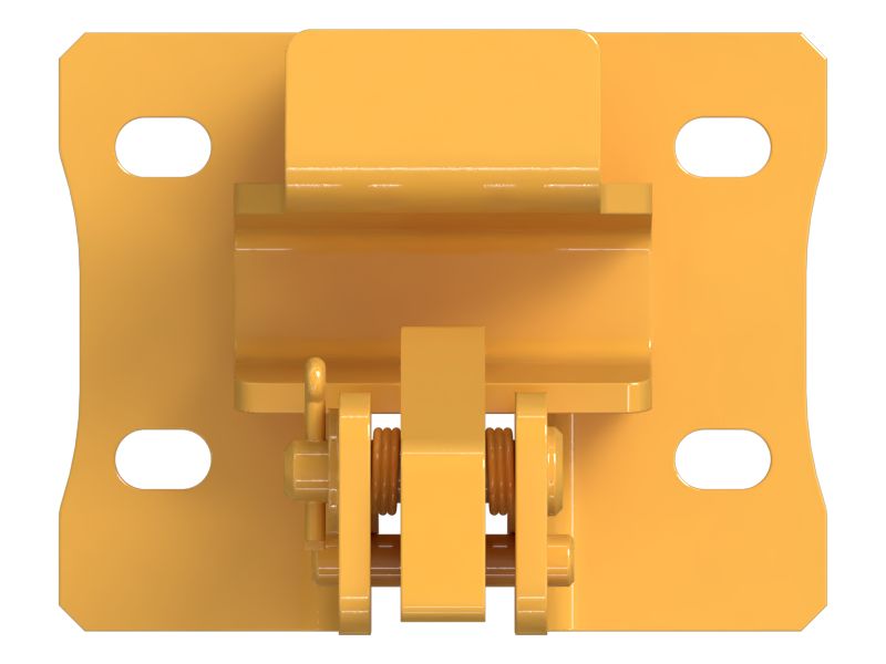 Блокировка рычажного механизма ковша с подъемным краном в навесном оборудовании