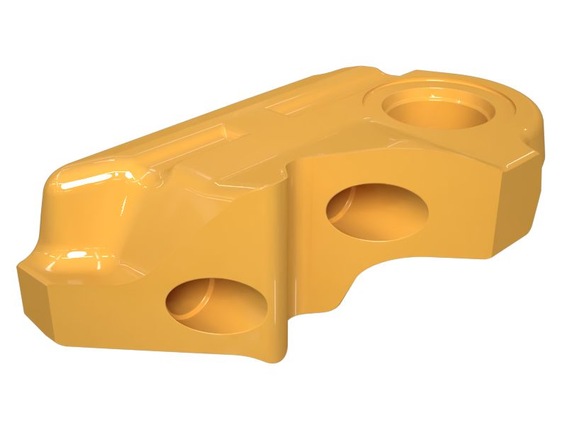 Замыкающее звено гусеничной ленты (левый конец пальца) для тяжелых условий эксплуатации.