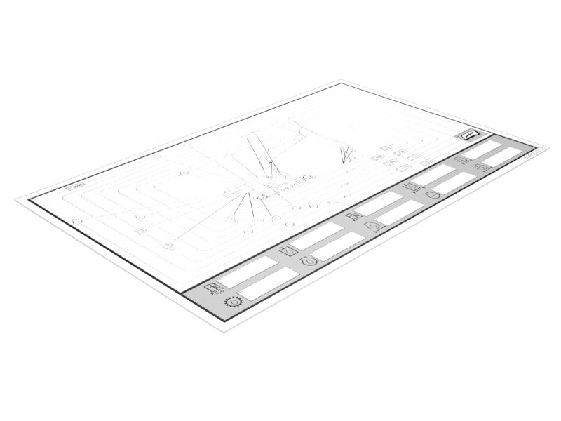 Наклейка с данными смазки