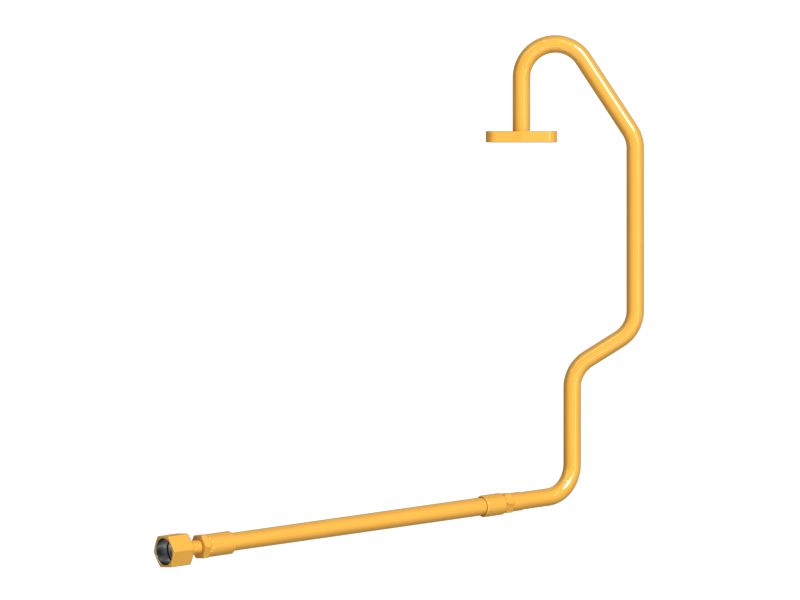 Трубка маслопровода турбонагнетателя диаметром 16,40 мм