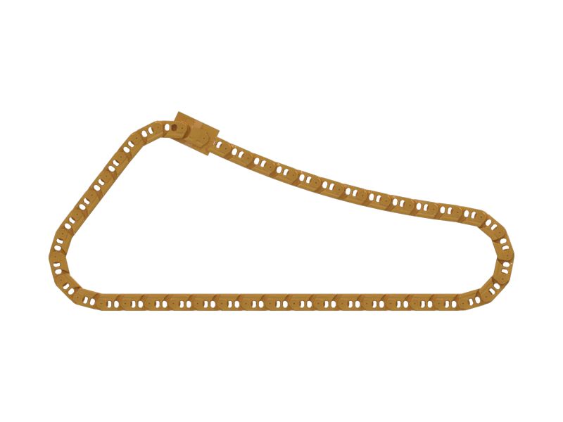 Звено герметичной и смазываемой гусеницы с шагом 260,4 мм