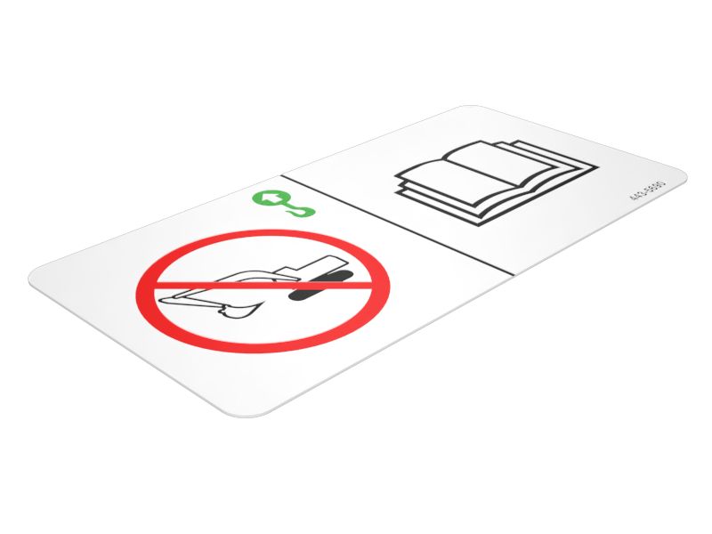 Наклейка подъемной проушины