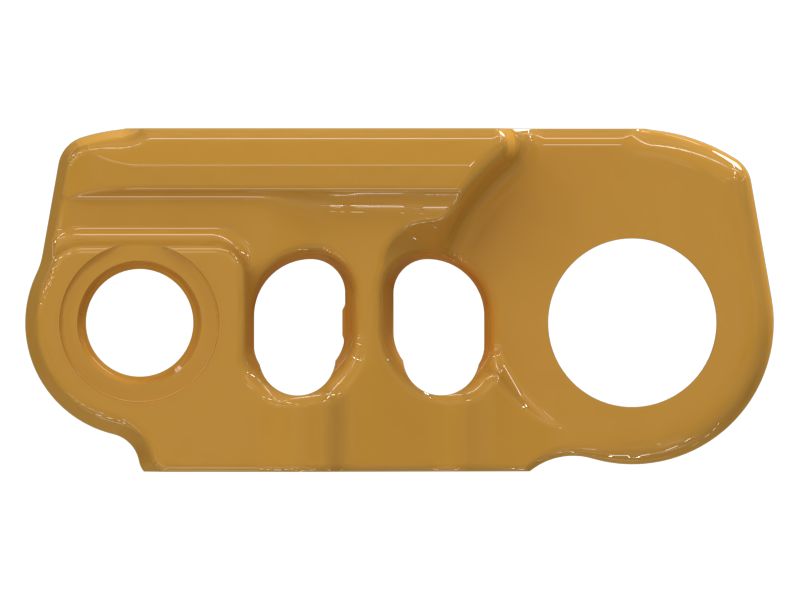 Правое уплотненное и смазываемое звено гусеницы