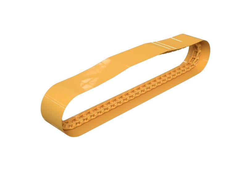 Звено герметичной и смазываемой гусеницы с шагом 215,9 мм