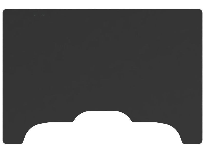 Заднее стекло кабины толщиной 5 мм