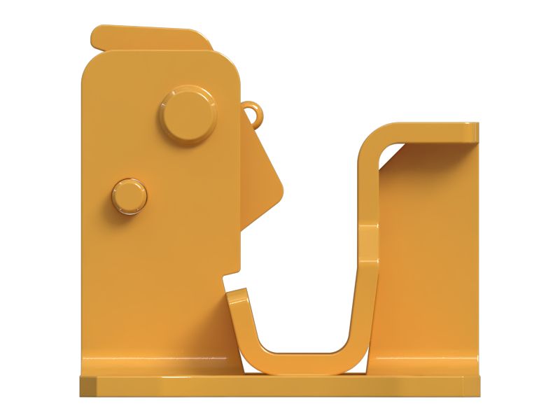 Блокировка рычажного механизма ковша с подъемным краном в навесном оборудовании