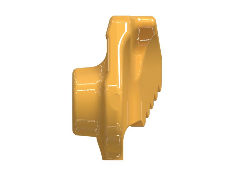 Левый конец пальца замкового звена гусеничной ленты