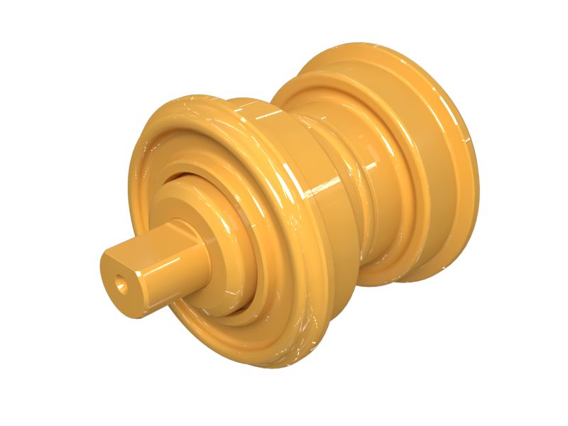 Одноребордный опорный каток