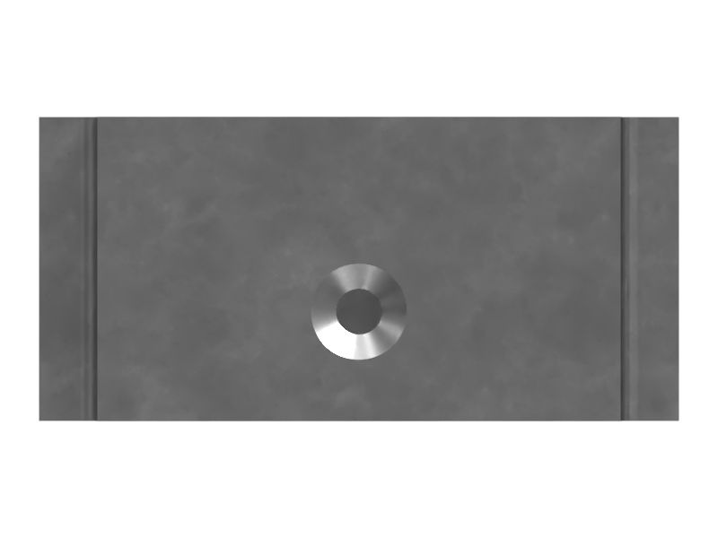 Стальной блок общей длиной 200 мм