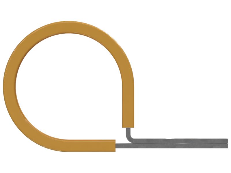 Петлевой зажим, минимальный внутренний диаметр 28,58 мм