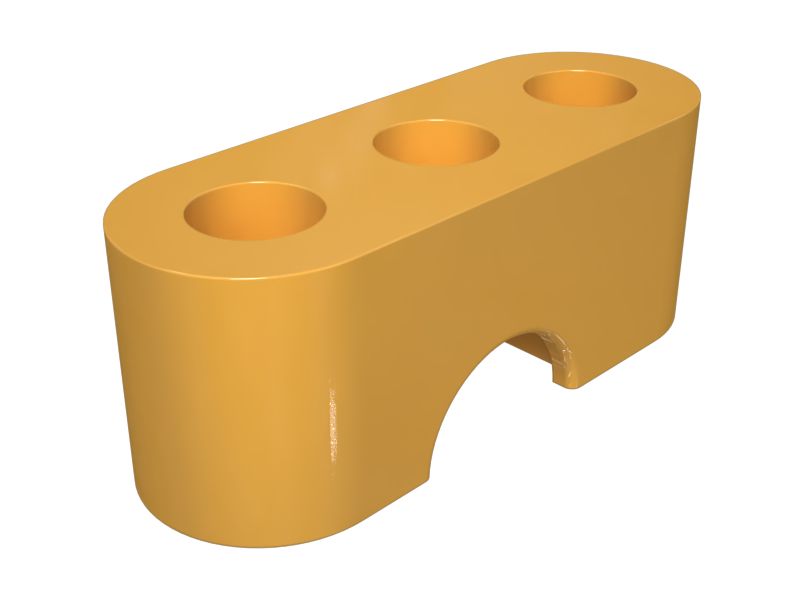 Стальной блок общей длиной 182 мм