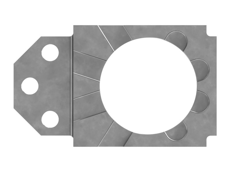 Стальной блок общей длиной 200 мм