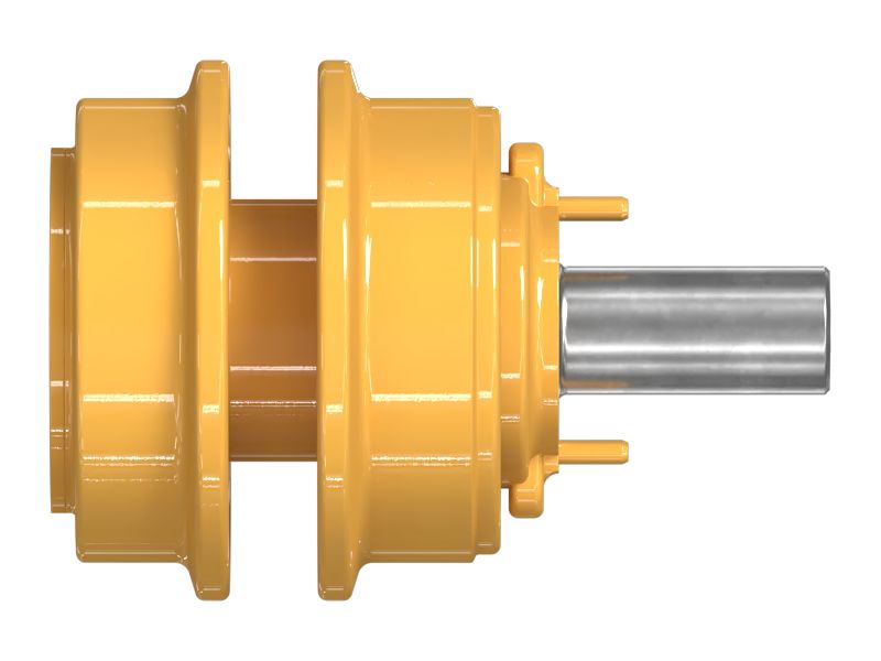 Однофланцевый несущий ролик