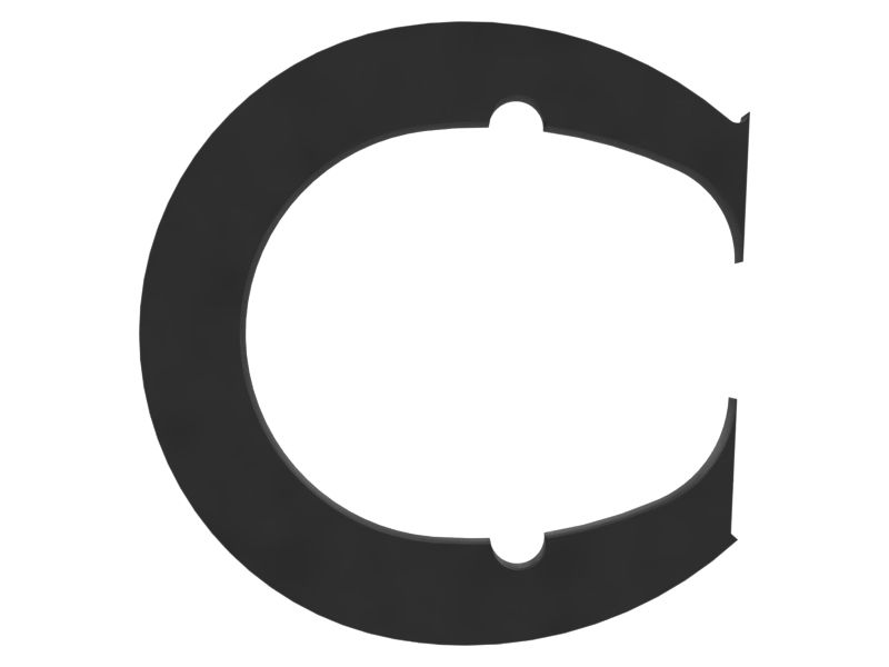 Объемное уплотнение общей шириной 15,60 мм