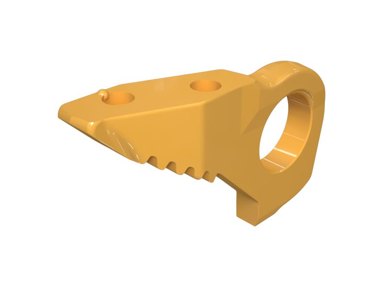 Замковое звено со стороны втулки правой главной гусеничной ленты