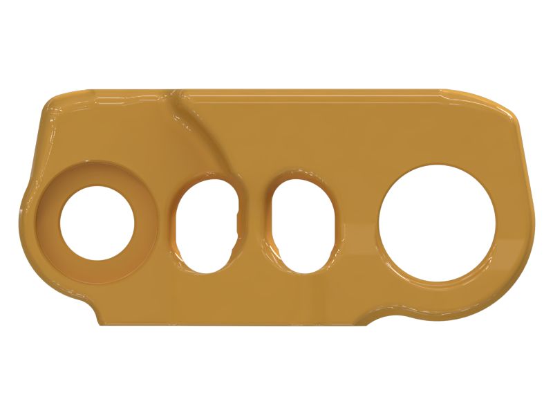 Левое звено герметичной и смазываемой гусеницы