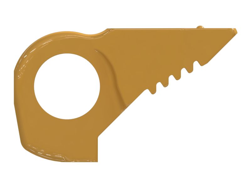 Замковое звено со стороны втулки правой главной гусеничной ленты