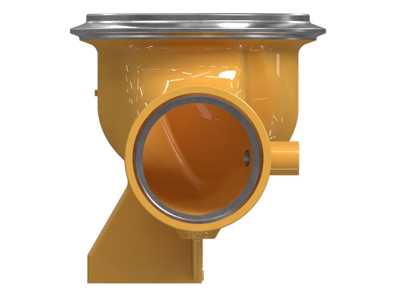 Выпускной коленчатый патрубок тройника