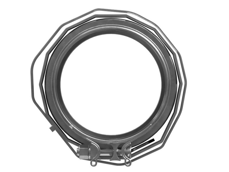 Выпускной сильфон внутреннего диаметра 117 мм в сборе