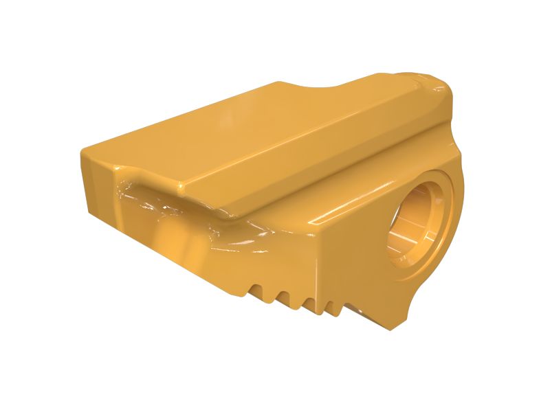 Левый конец штифта ведущего звена гусеницы