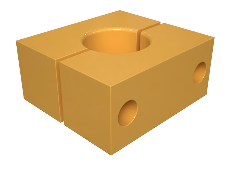 Корпус зажима для одной трубки с внутренним диаметром 50,00 мм