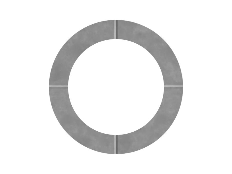 Упорная шайба опорного катка, толщина 4,52 мм