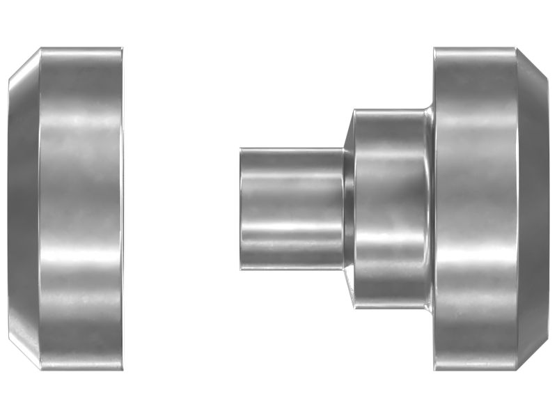 Двухкомпонентное асимметричное изолирующее крепление