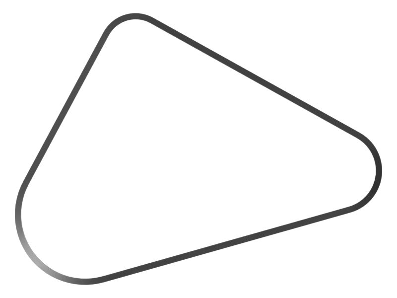 Клиновые зубчатые ремни (набор из 3 шт.)